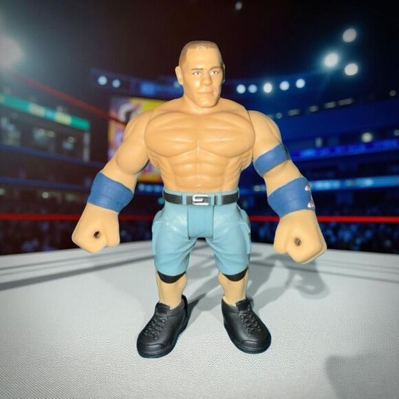 WWE Basic Posable John Cena Action Wrestling Figure Stretch Arms B23 - Picture 5 of 8